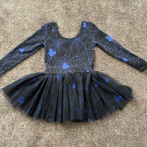 Wild Rich Kids Leotard Tutu Dress Halloween DISNEY Mickey and Webs